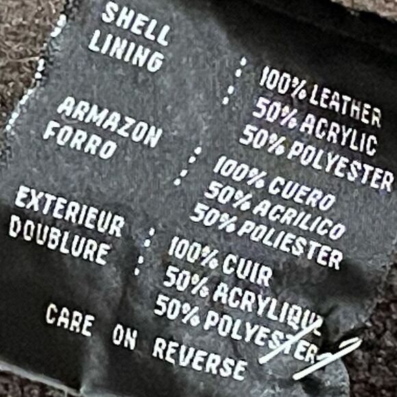 Kenneth Cole Reaction Brown Suede Sherpa Lined Zip Front Jacket - Picture 14 of 14